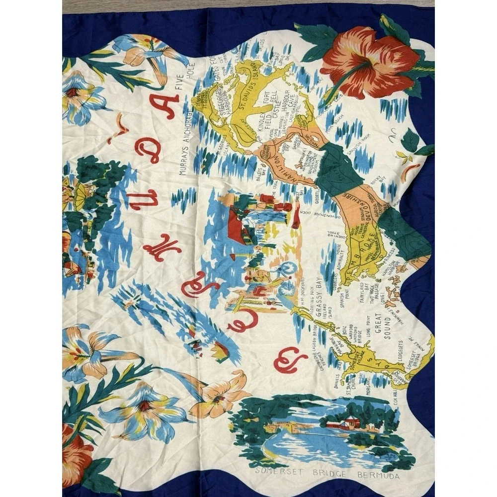 Anthropologie 2-Pack Nautical Hair Scarves Hair Wrap L Women's Multifunctional